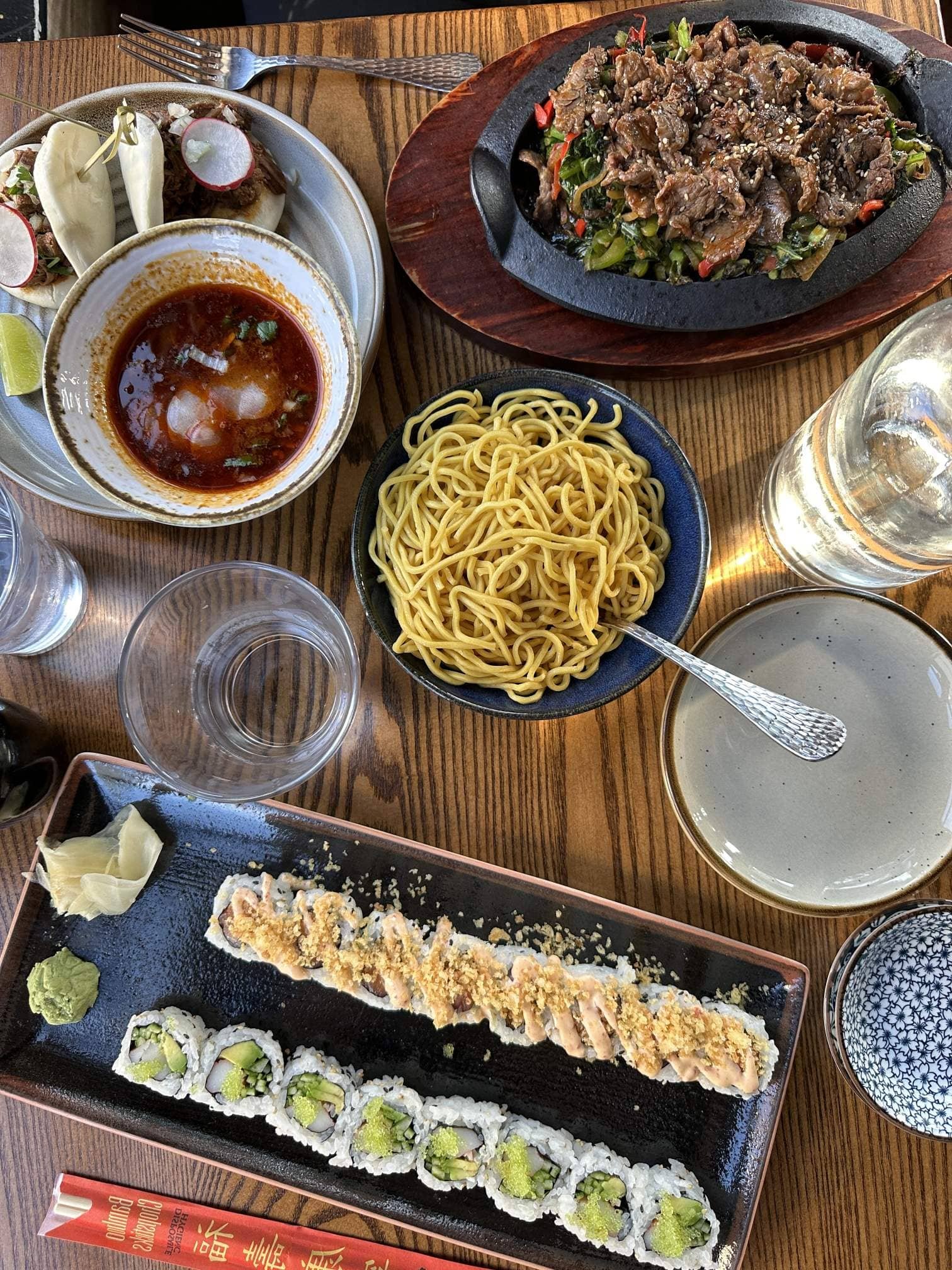 Eating at Restaurant